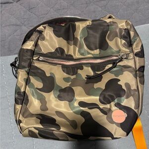 ShortyLove Shorty Love ACE Small Backpack in Green Camo with Orange accents
